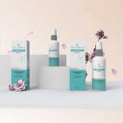 Dushi products with boxes on a light background